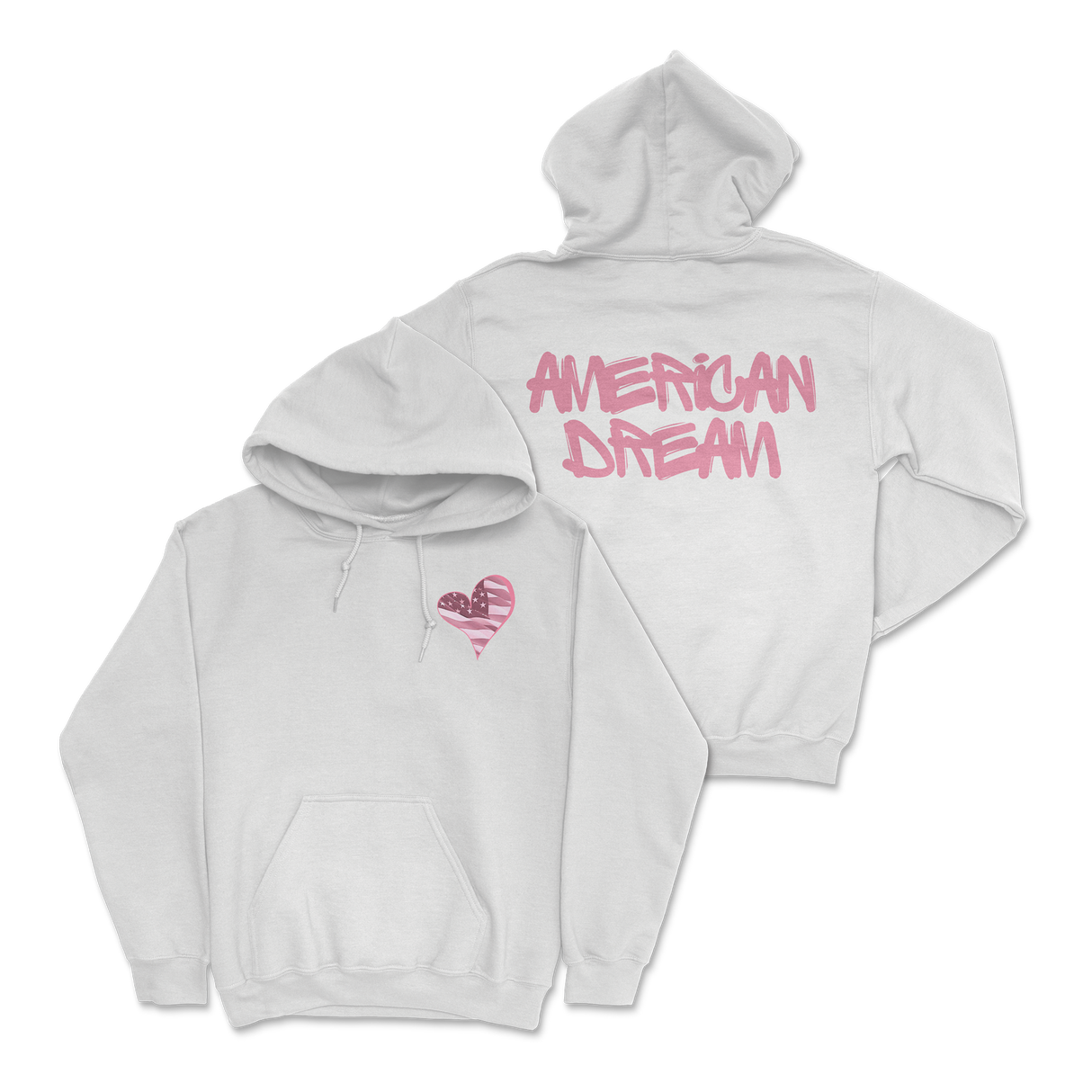 Zoe Day - Heart Hoodie - White