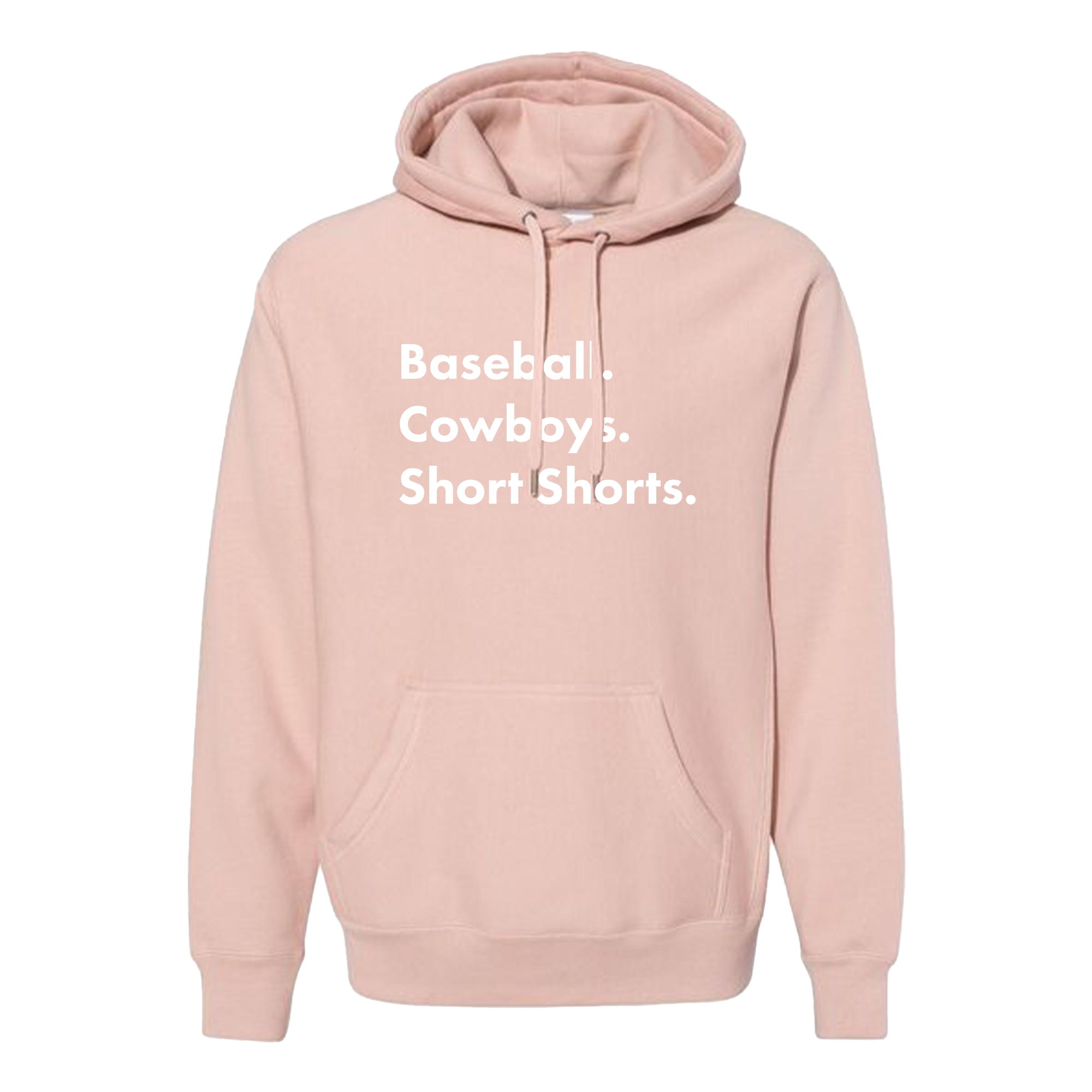 Garett Delano - Baseball. Cowboys. Short Shorts Pink Hoodie