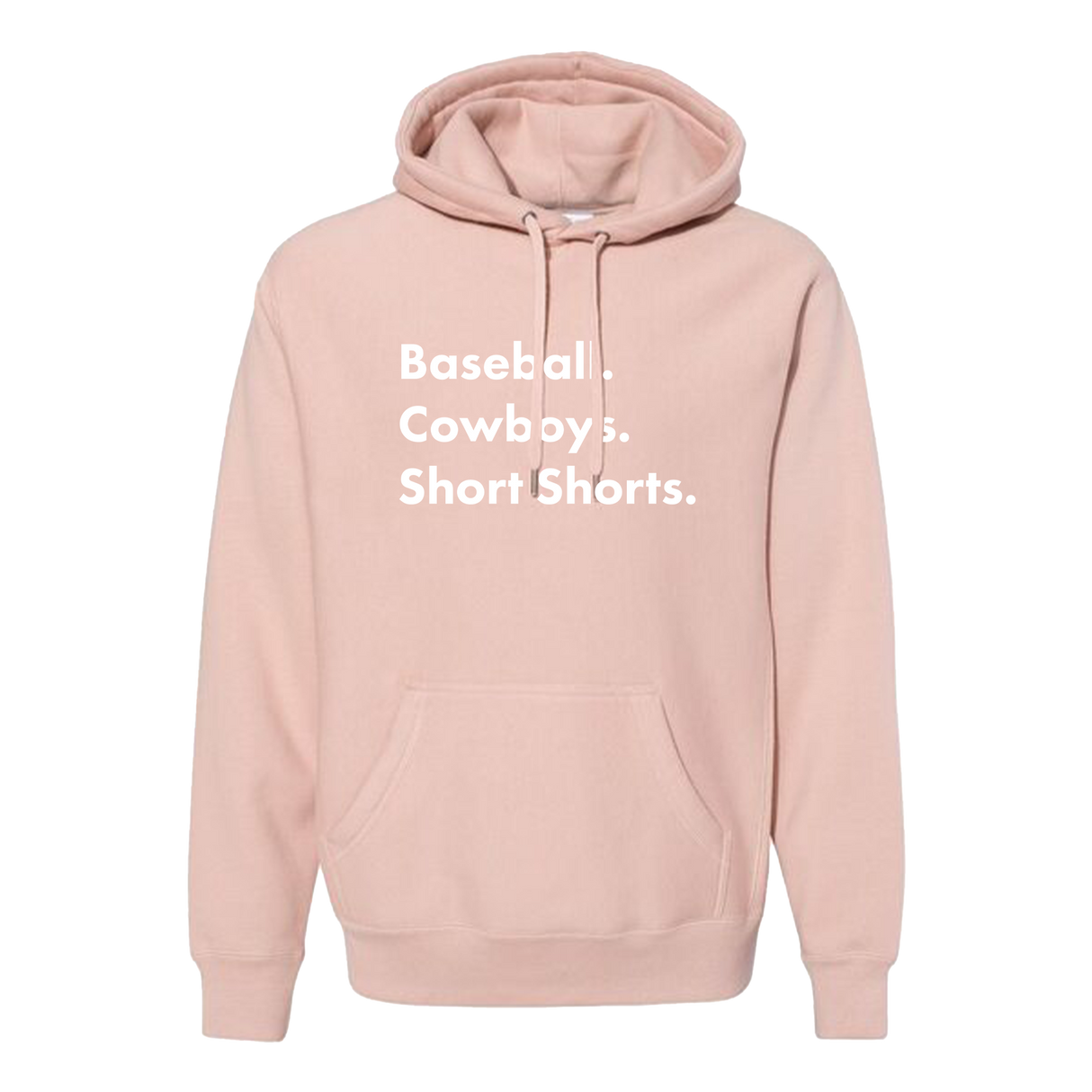 Garett Delano - Baseball. Cowboys. Short Shorts Pink Hoodie