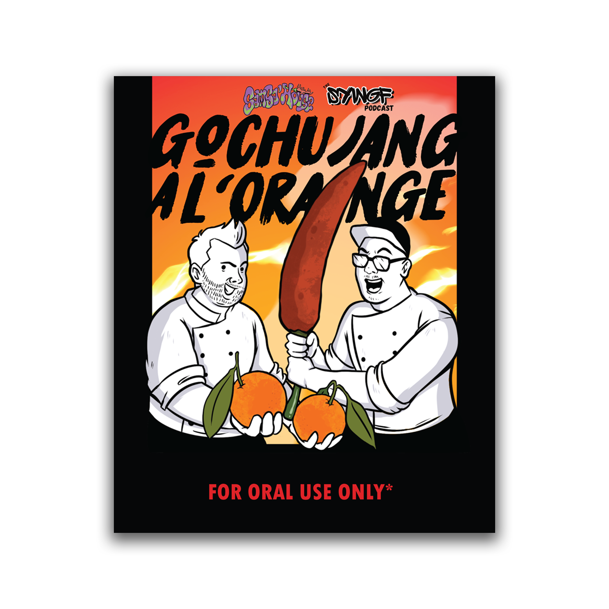 Chef Brian Tsao - Hot Sauce Sticker