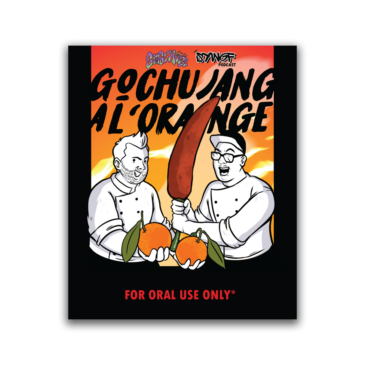 Chef Brian Tsao - Hot Sauce Sticker