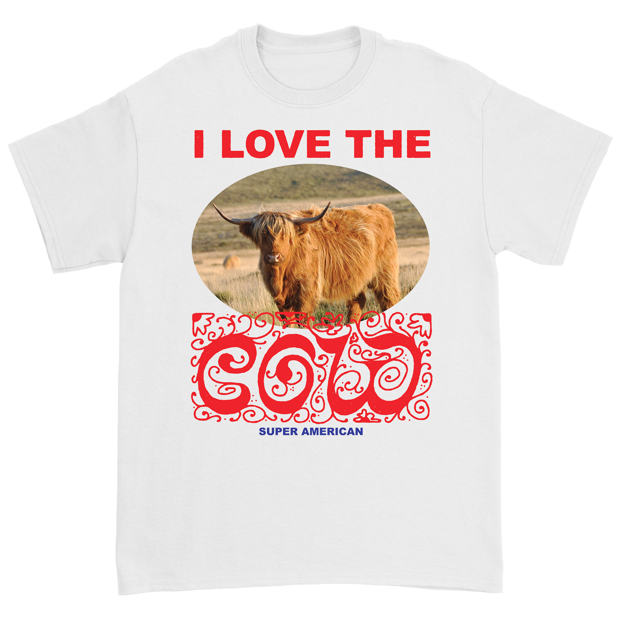 Super American - I Love the Cow T-Shirt