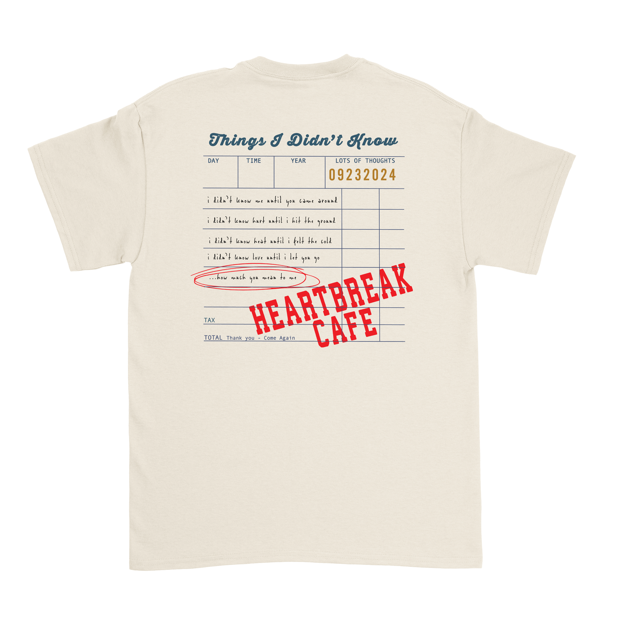 Dalton Mauldin - Heartbreak Cafe T-Shirt (Blue Print)