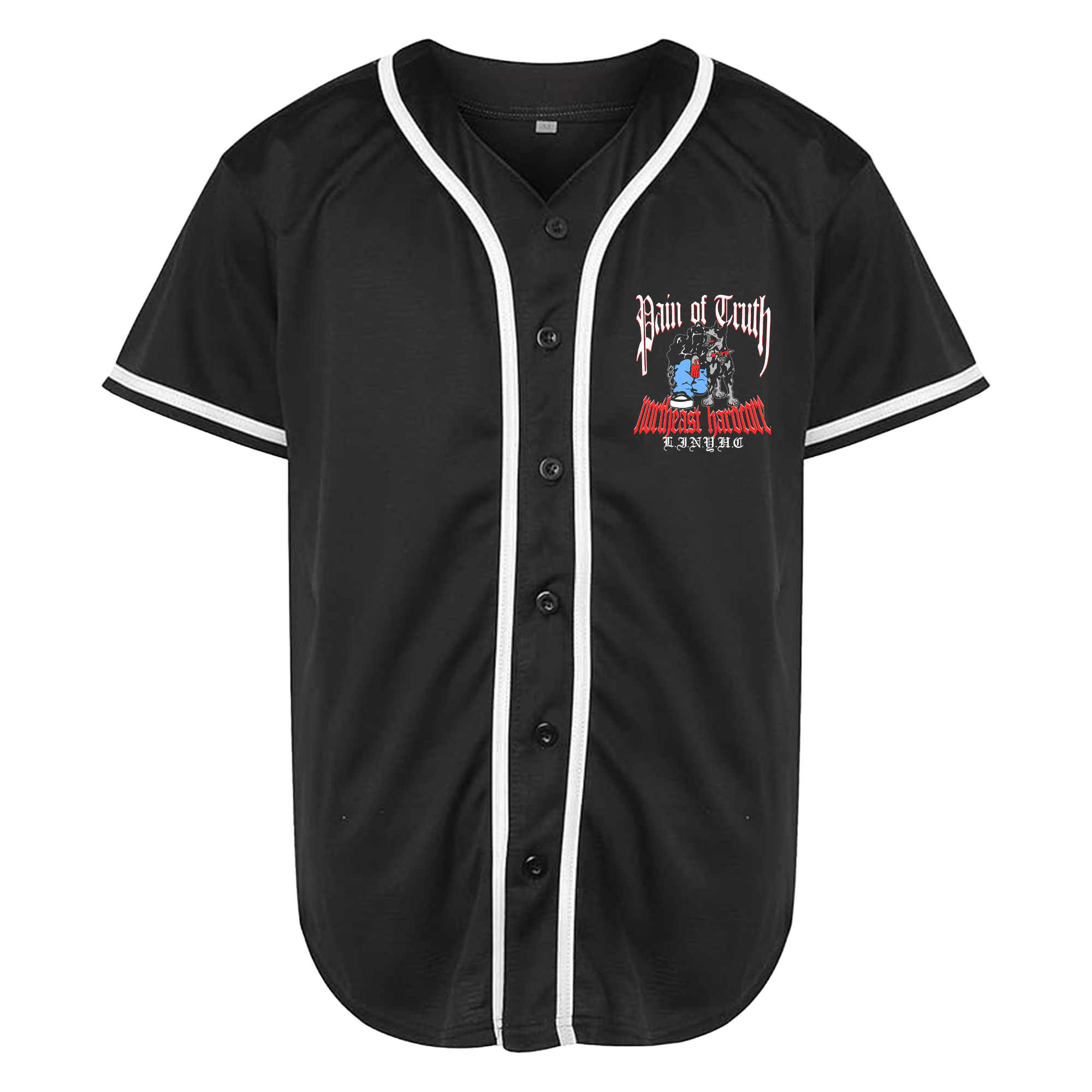 Pain Of Truth - Northeast HC Black Baseball Jersey