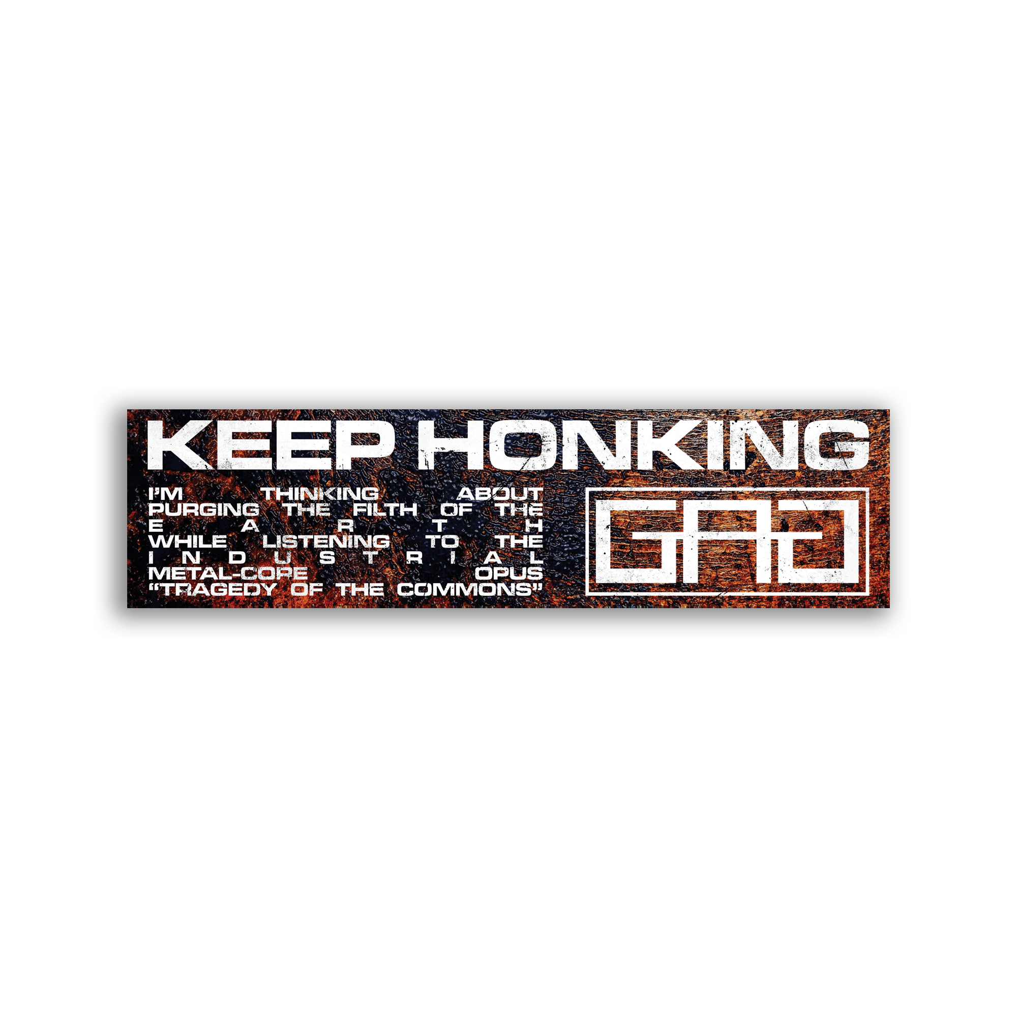 Great American Ghost - Keep Honking Bumper Sticker (Pre-Order)