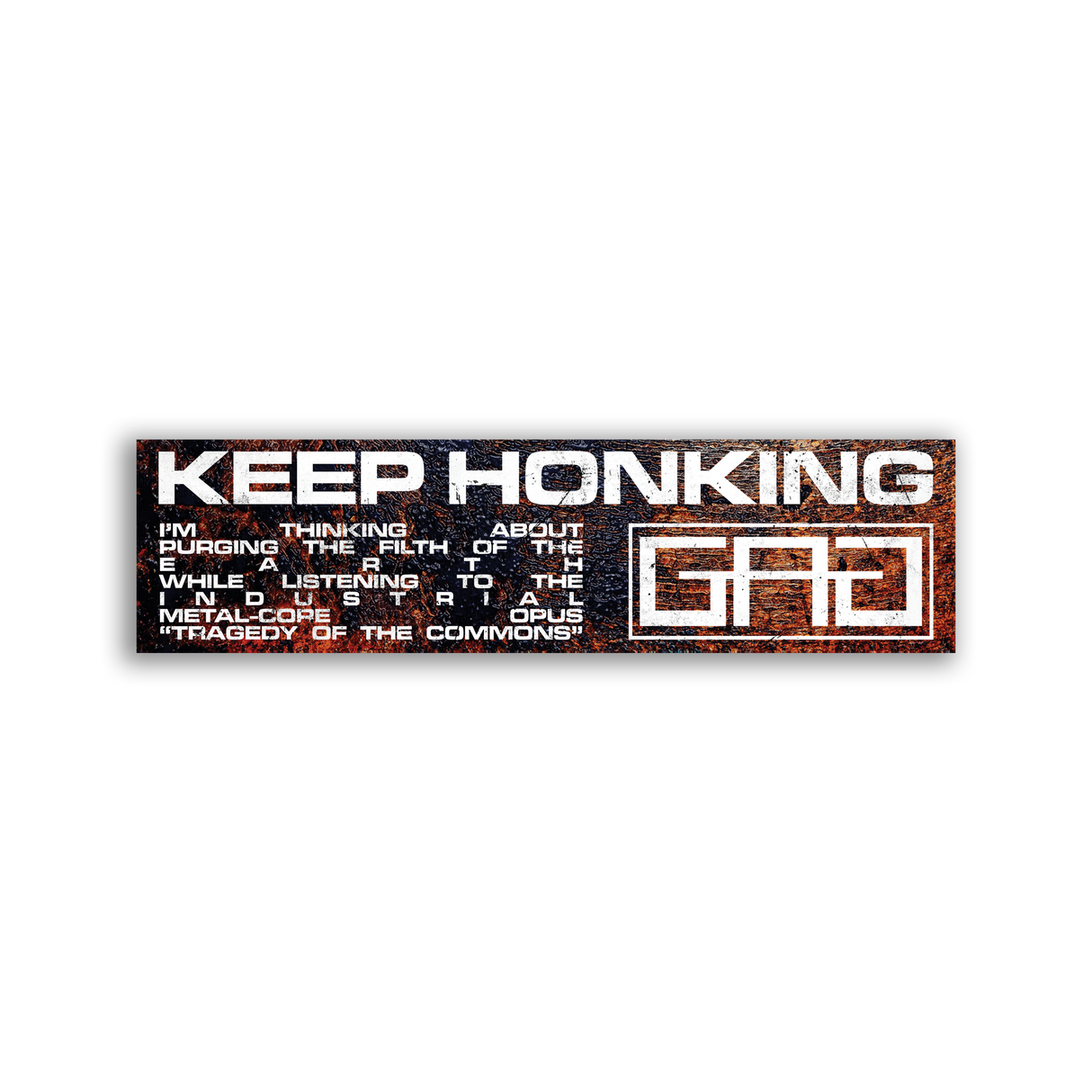 Great American Ghost - Keep Honking Bumper Sticker