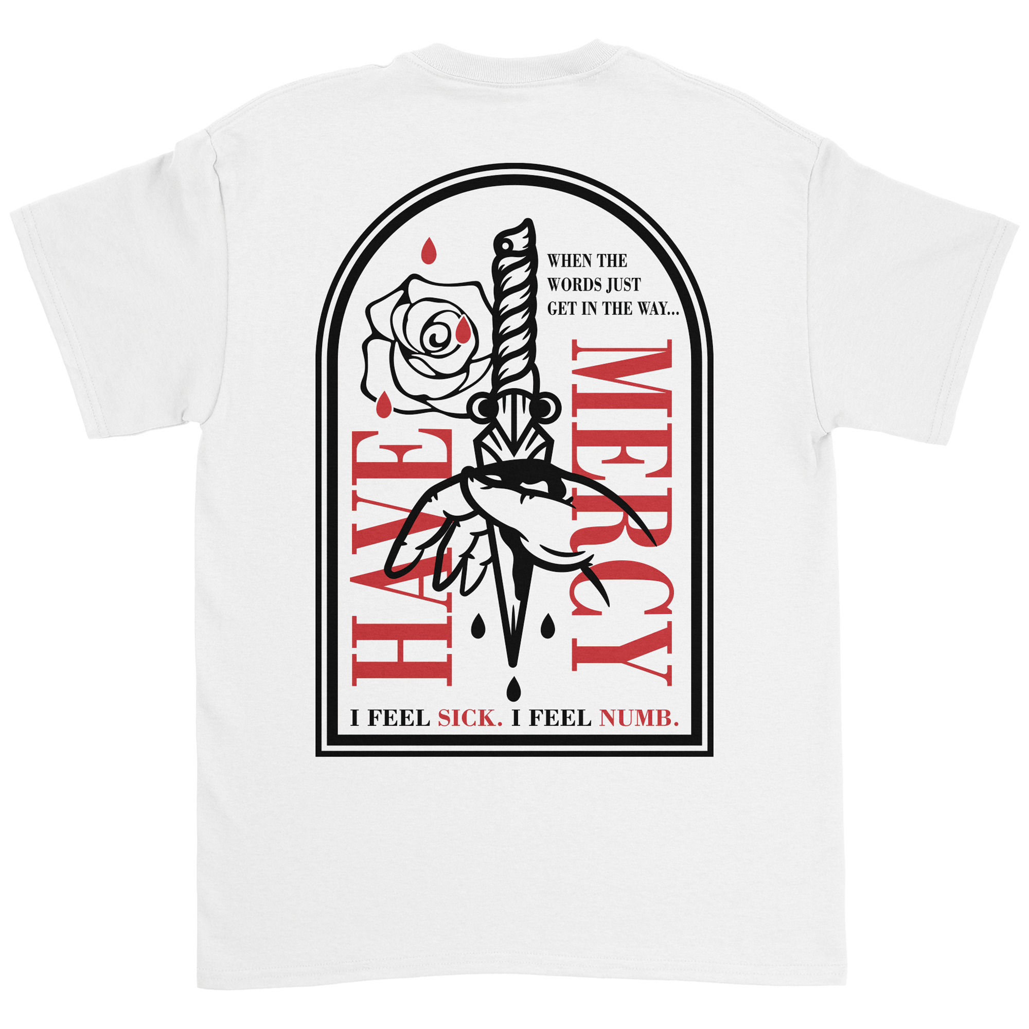 Have Mercy - Knife T-shirt - White (Pre-order)