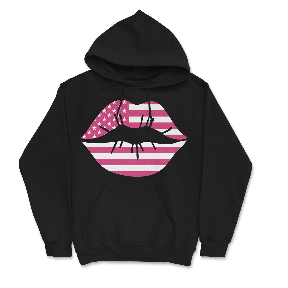 Zoe Day - Lips Hoodie - Black