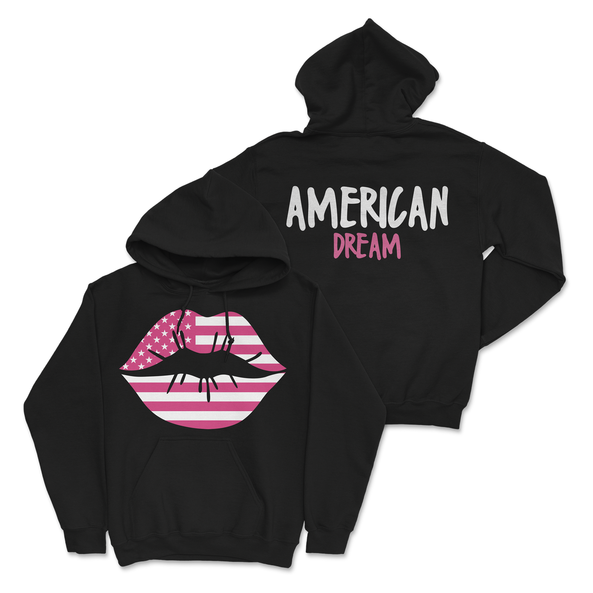 Zoe Day - Lips Hoodie - Black