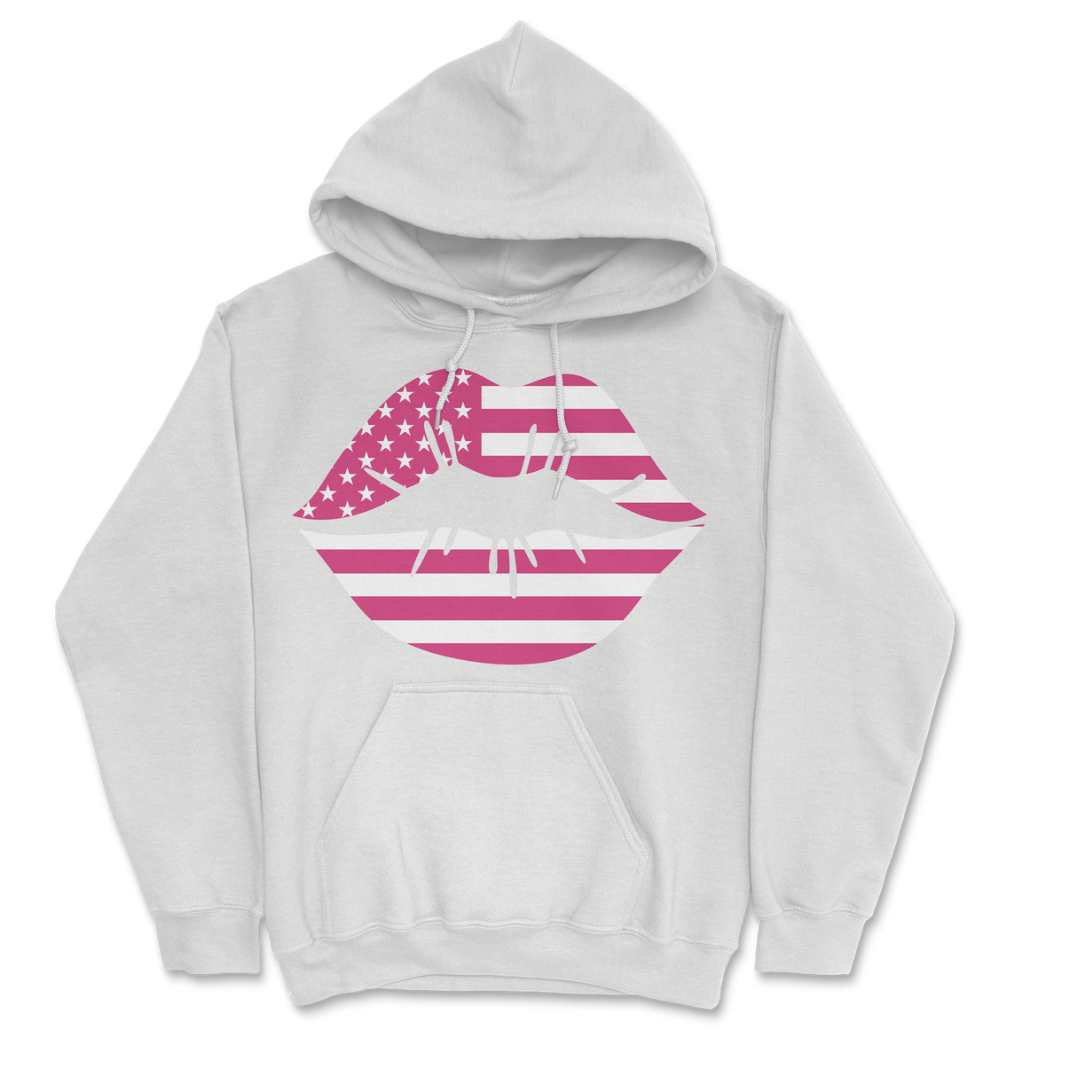 Zoe Day - Lips Hoodie - White