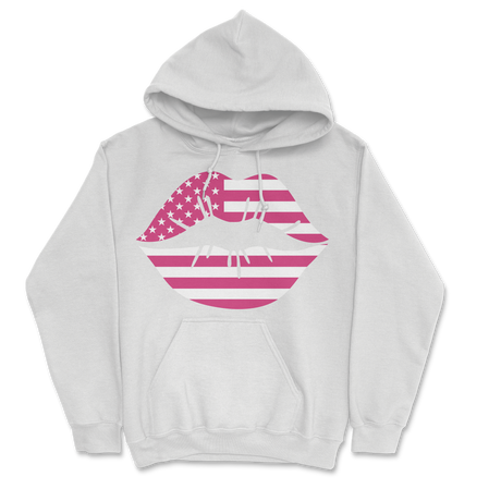 Zoe Day - Lips Hoodie - White