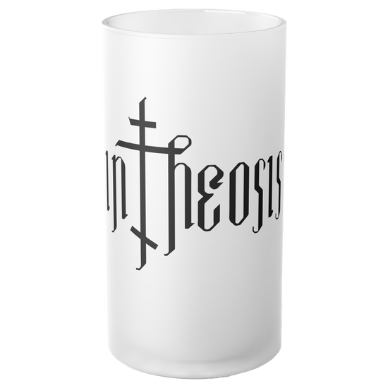 InTheosis - Logo Frosted Glass Beer Mug