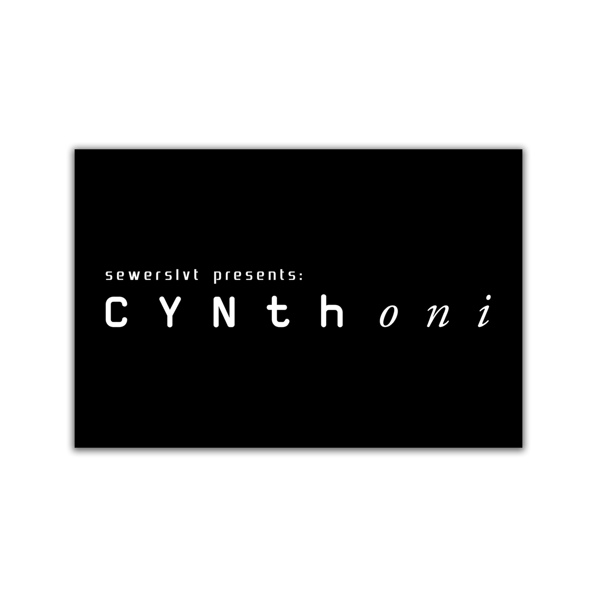 Cynthoni - Logo Promo Sticker