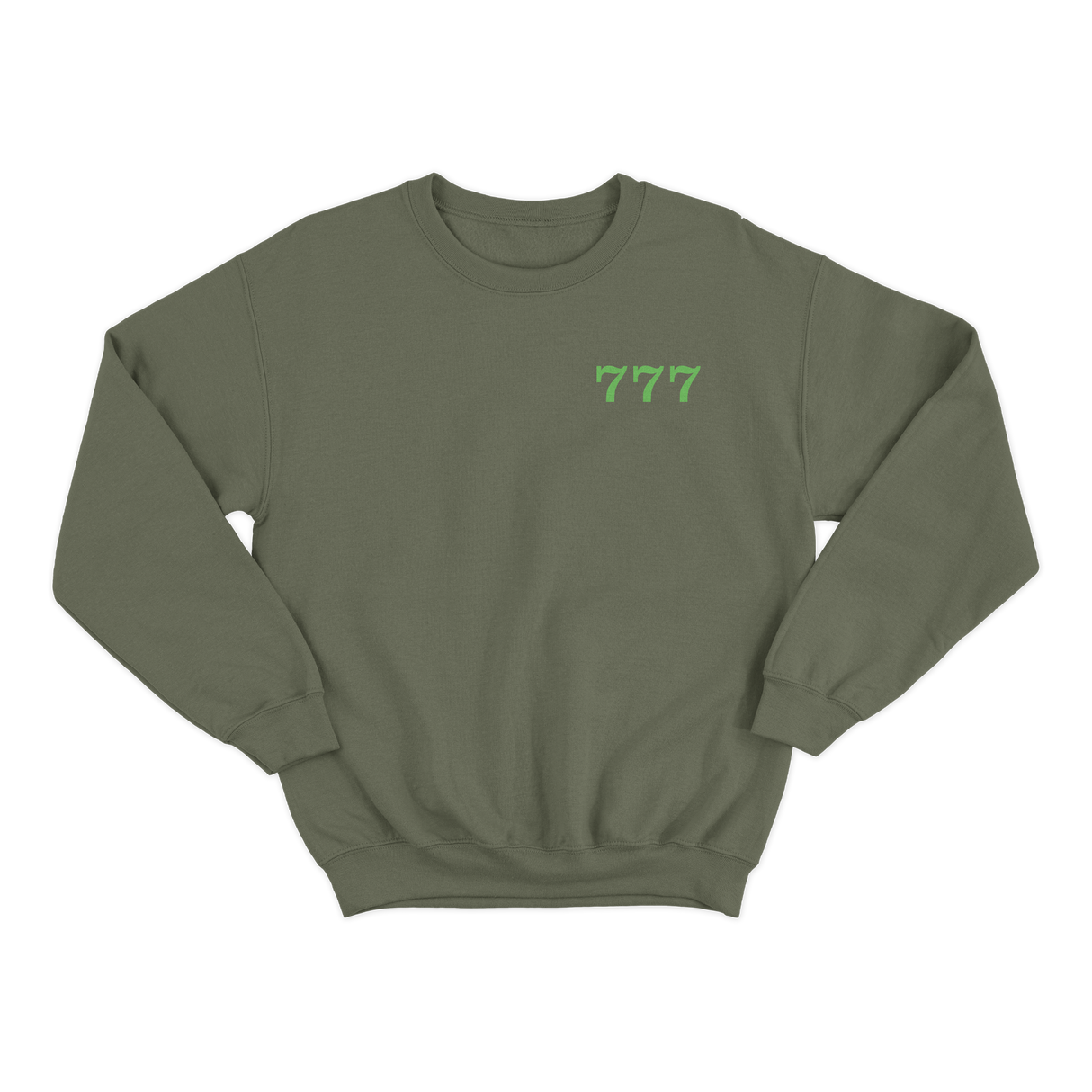 Garett Delano - Lucky 777 Crew (Neon Green Print)