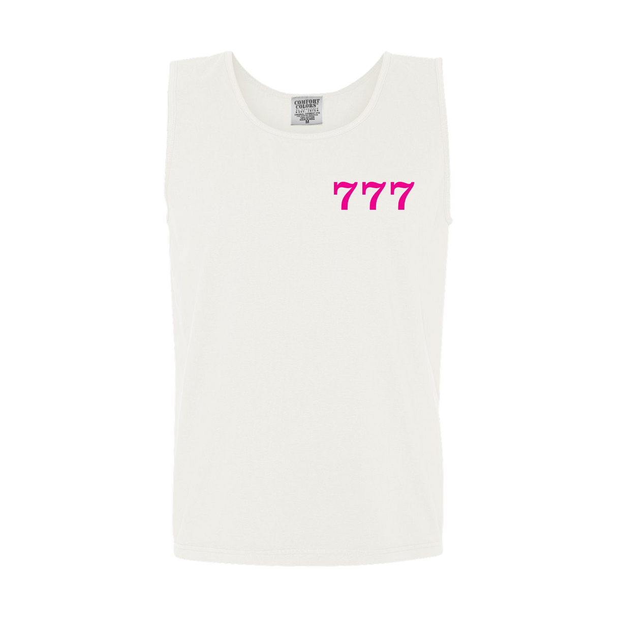 Garett Delano - Lucky 777 Tank (Hot Pink Print)