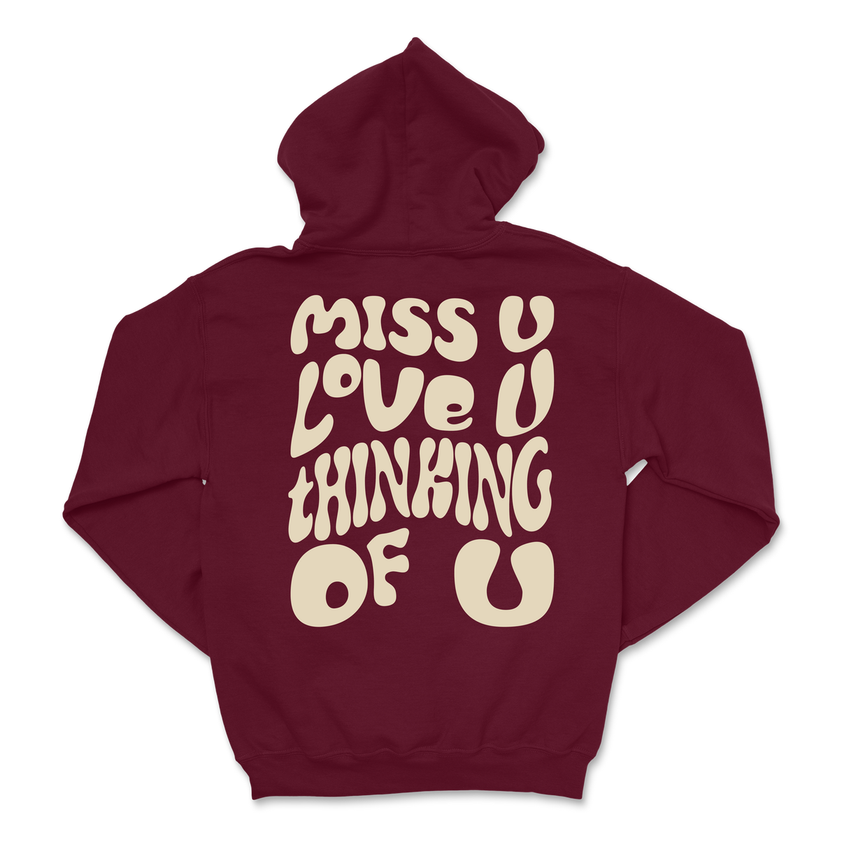 Dalton Mauldin - Miss U Hoodie - Cream Print