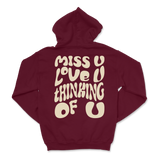 Dalton Mauldin - Miss U Hoodie - Cream Print