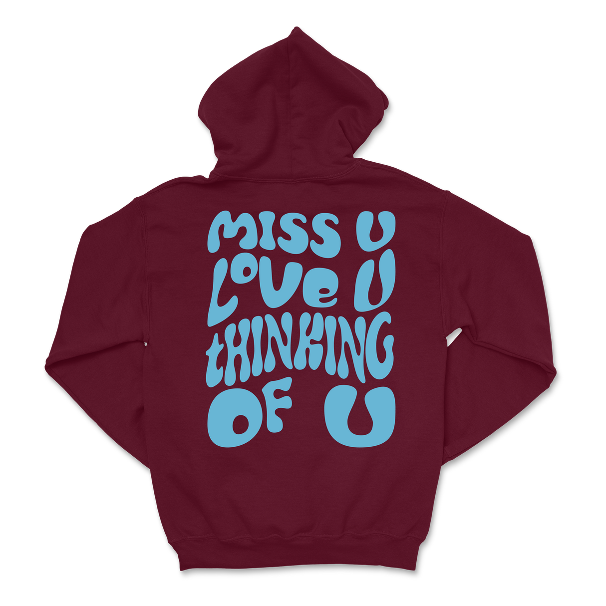 Dalton Mauldin - Miss U Hoodie - Light Blue Print