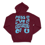 Dalton Mauldin - Miss U Hoodie - Light Blue Print