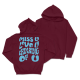 Dalton Mauldin - Miss U Hoodie - Light Blue Print