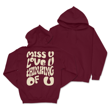 Dalton Mauldin - Miss U Hoodie - Cream Print