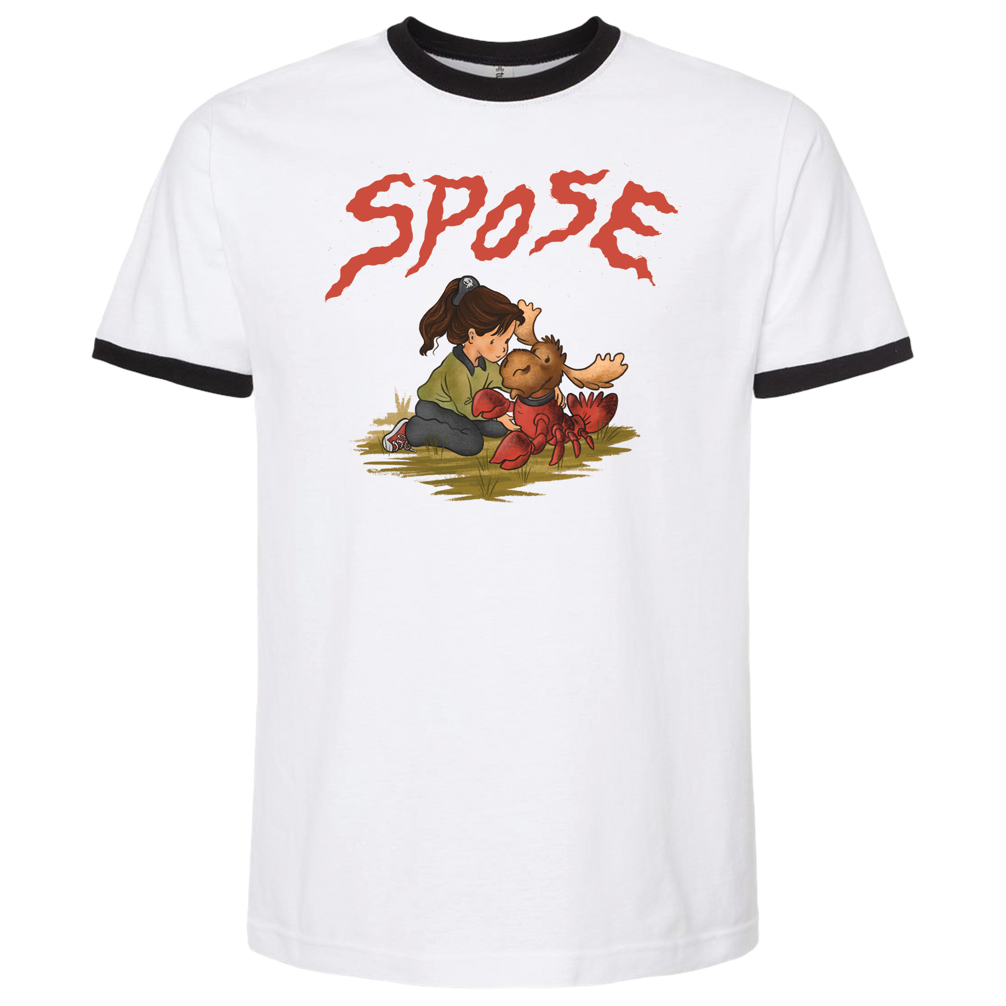 Spose - Moose Lobster Ringer T-Shirt (Pre-Order)