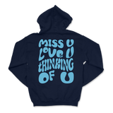 Dalton Mauldin - Miss U Hoodie - Light Blue Print