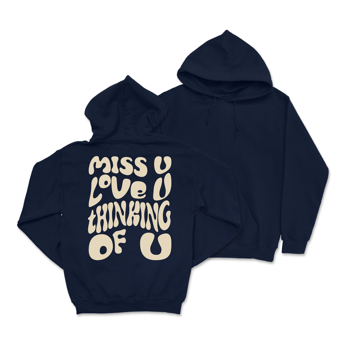 Dalton Mauldin - Miss U Hoodie - Cream Print