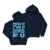 Dalton Maudlin - Miss U Hoodie - Light Blue Print