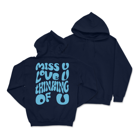 Dalton Mauldin - Miss U Hoodie - Light Blue Print