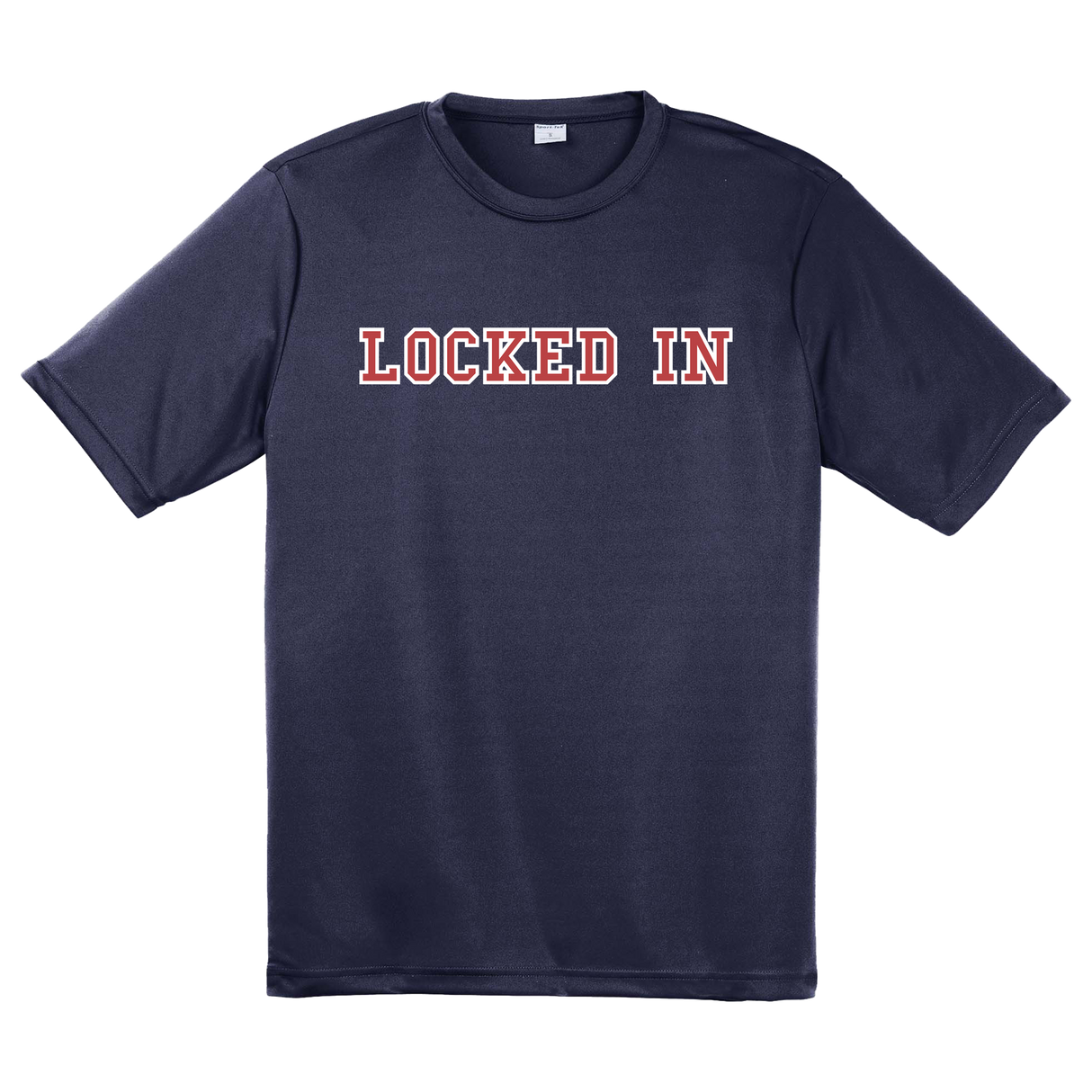 Davis Clarke - Locked In Performance T-Shirt (Red/White Print)