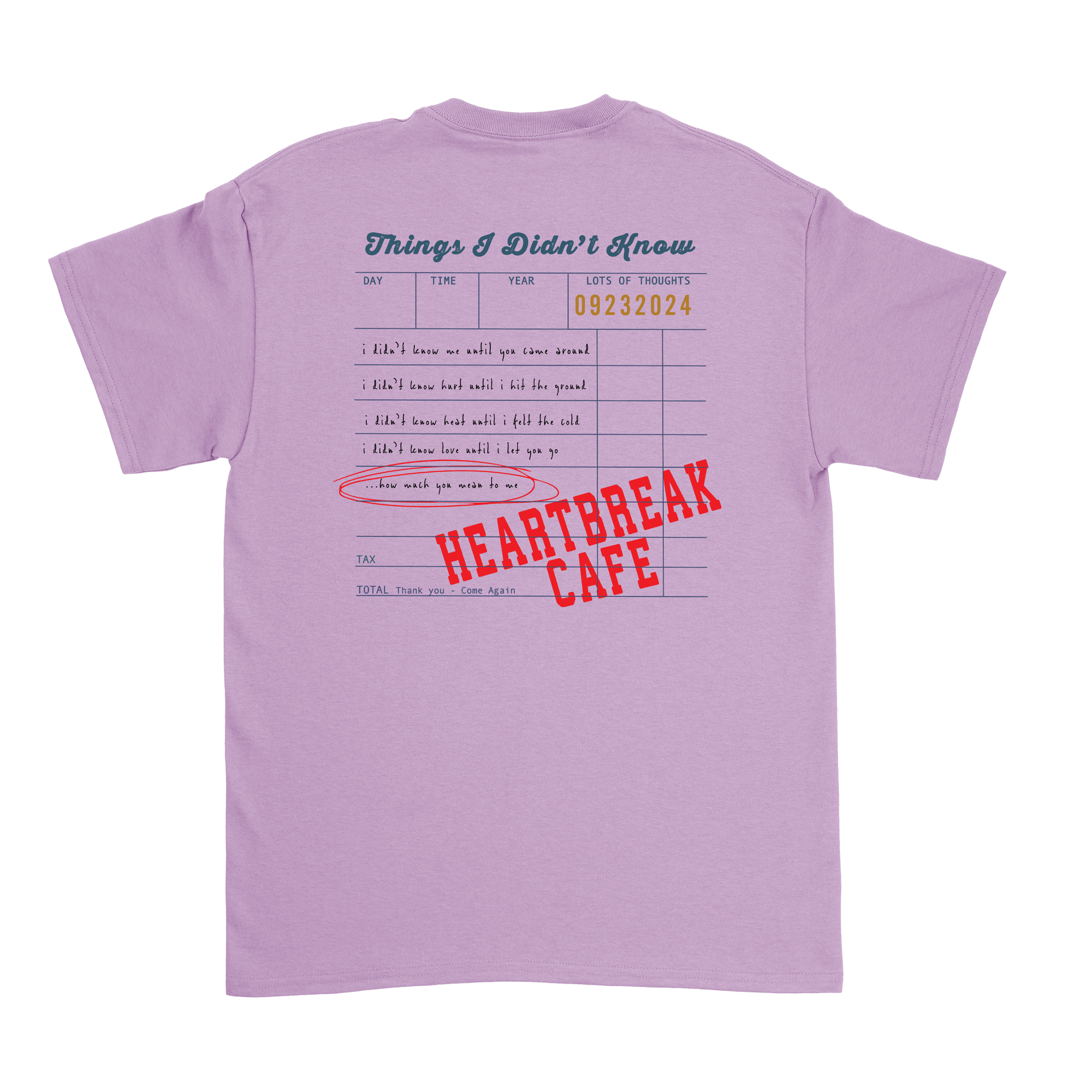 Dalton Mauldin - Heartbreak Cafe T-Shirt (Blue Print)