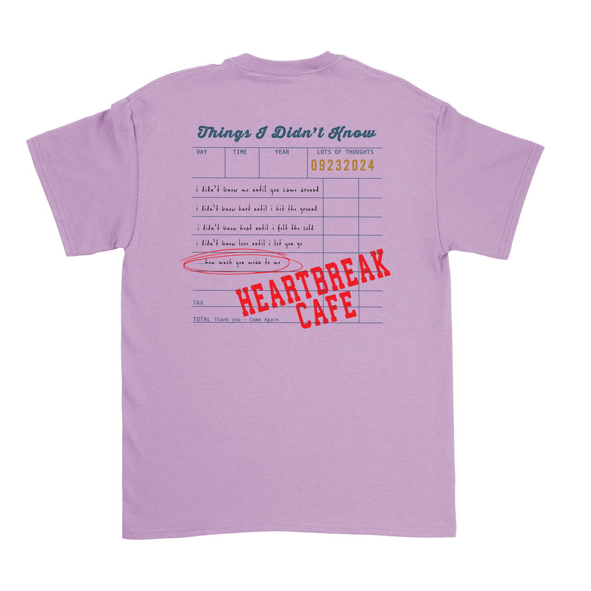 Dalton Mauldin - Heartbreak Cafe T-Shirt (Blue Print)