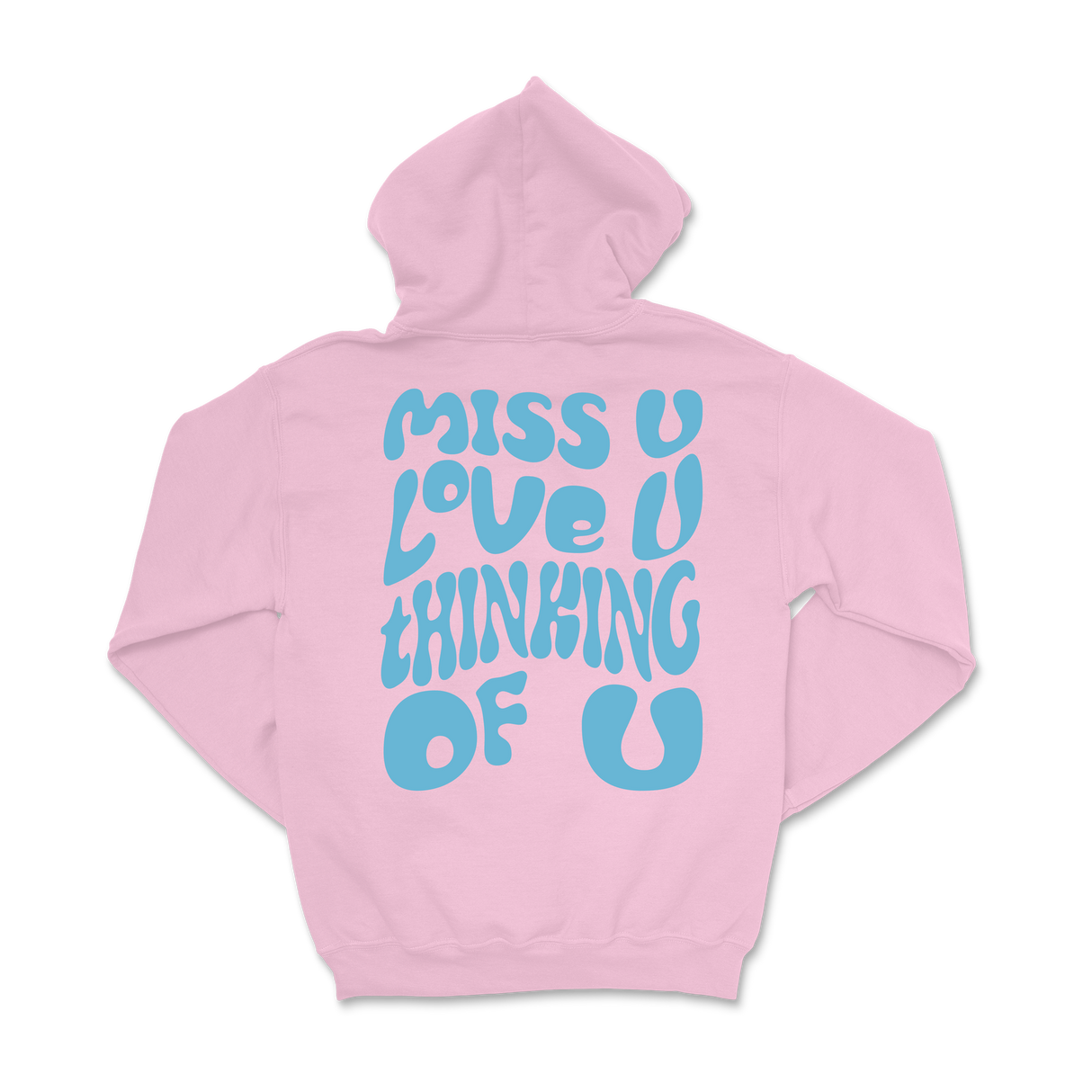 Dalton Mauldin - Miss U Hoodie - Light Blue Print