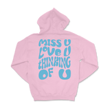 Dalton Mauldin - Miss U Hoodie - Light Blue Print