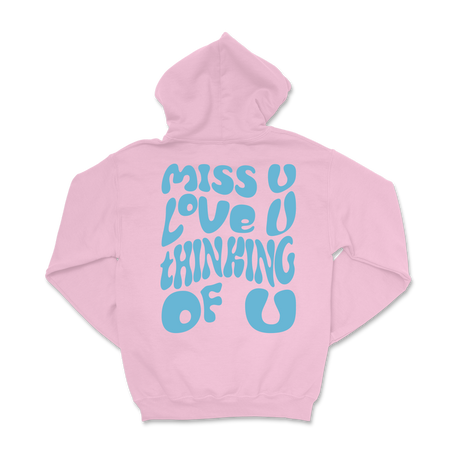 Dalton Mauldin - Miss U Hoodie - Light Blue Print