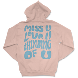 Dalton Maudlin - Miss U Hoodie - Light Blue Print