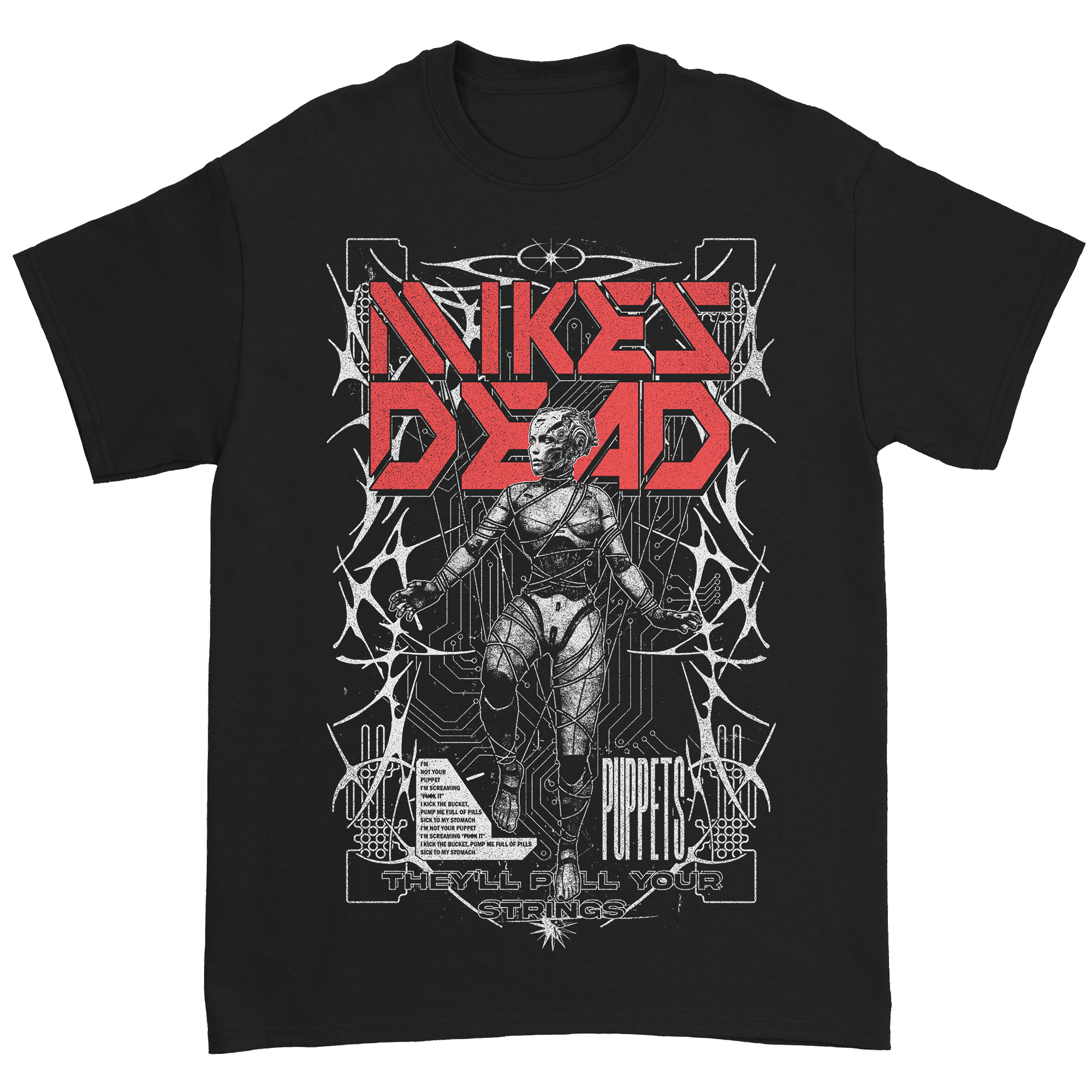 Mike's Dead - Puppets T-Shirt (Black)