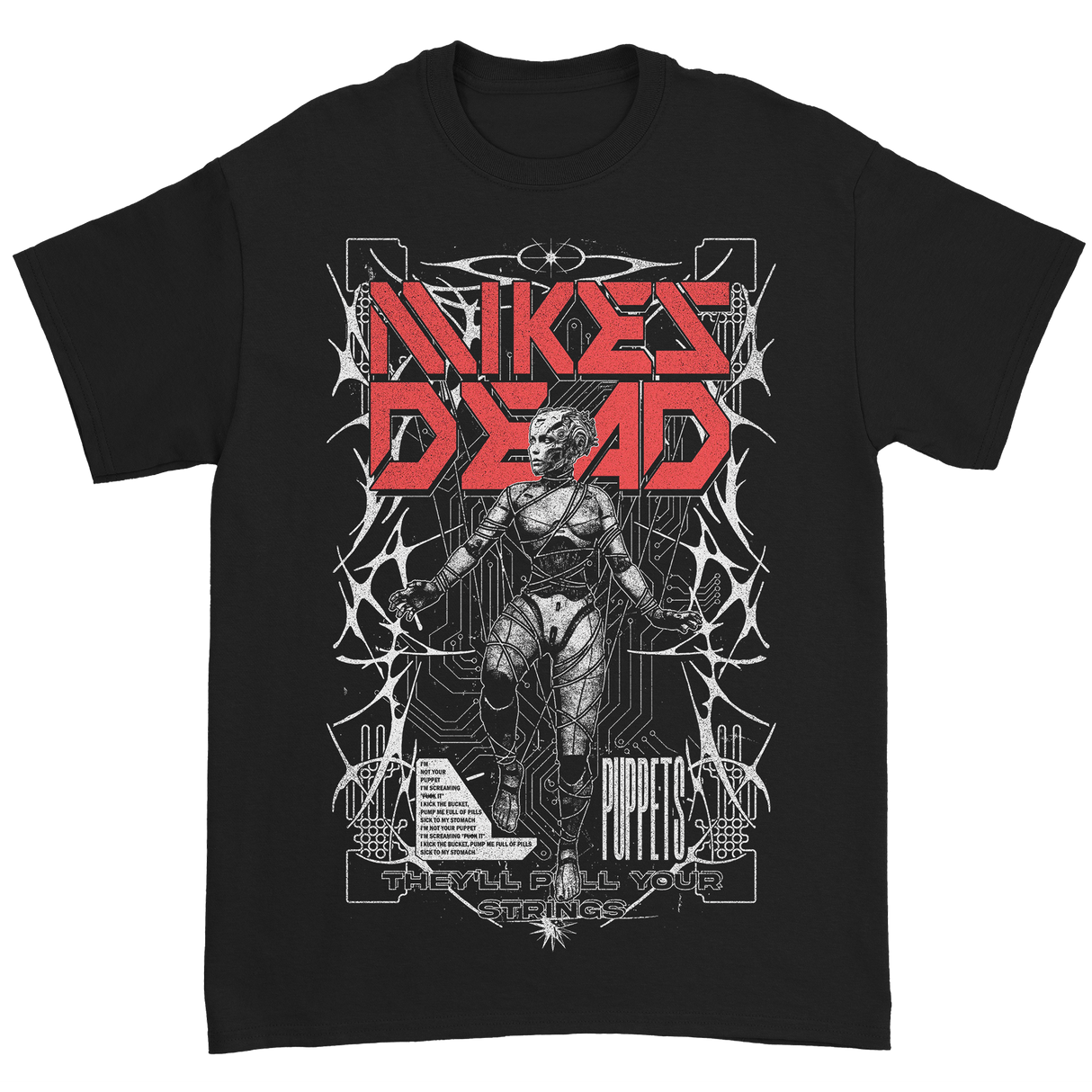 Mike's Dead - Puppets T-Shirt (Black)