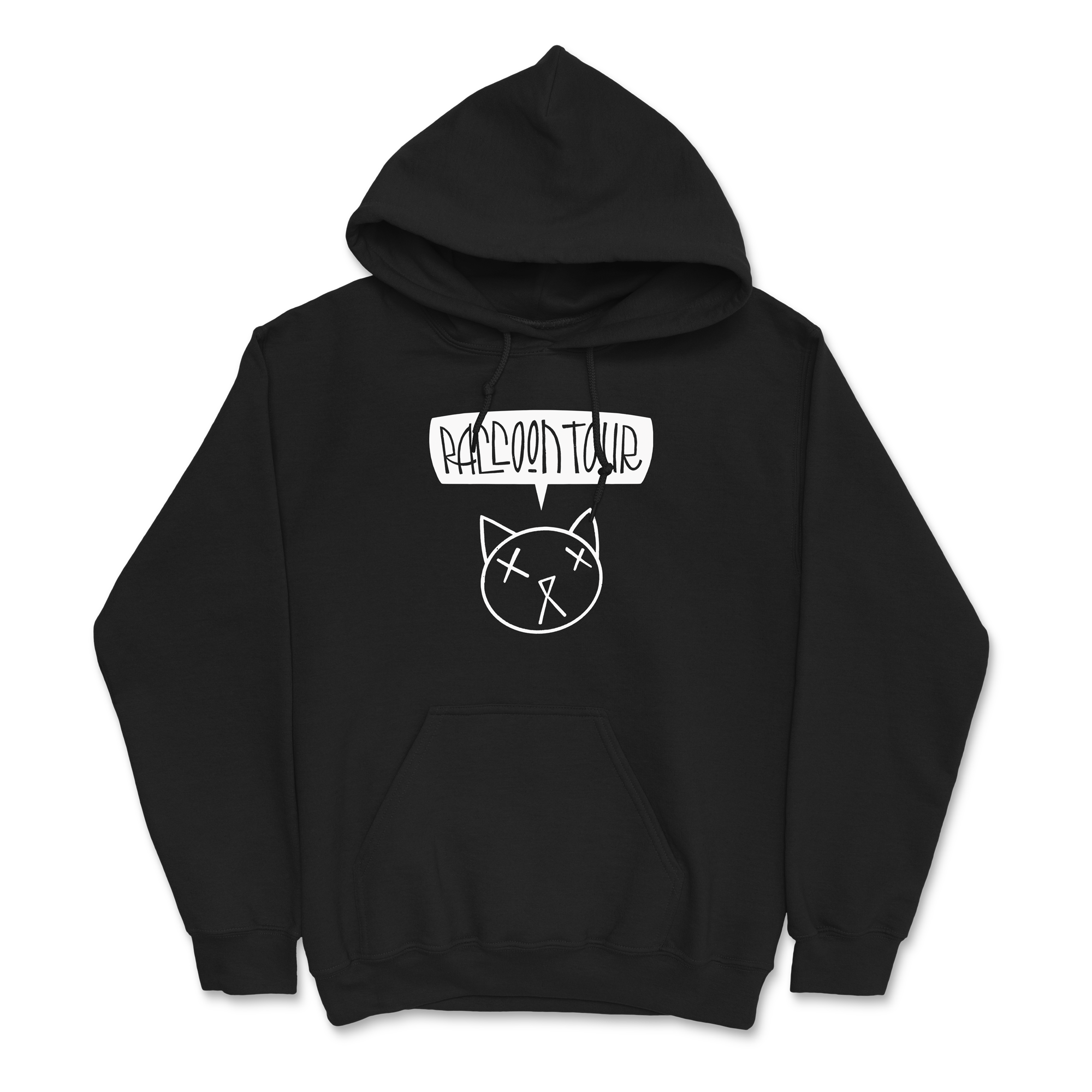 Raccoon Tour Hoodie Down Right Merch