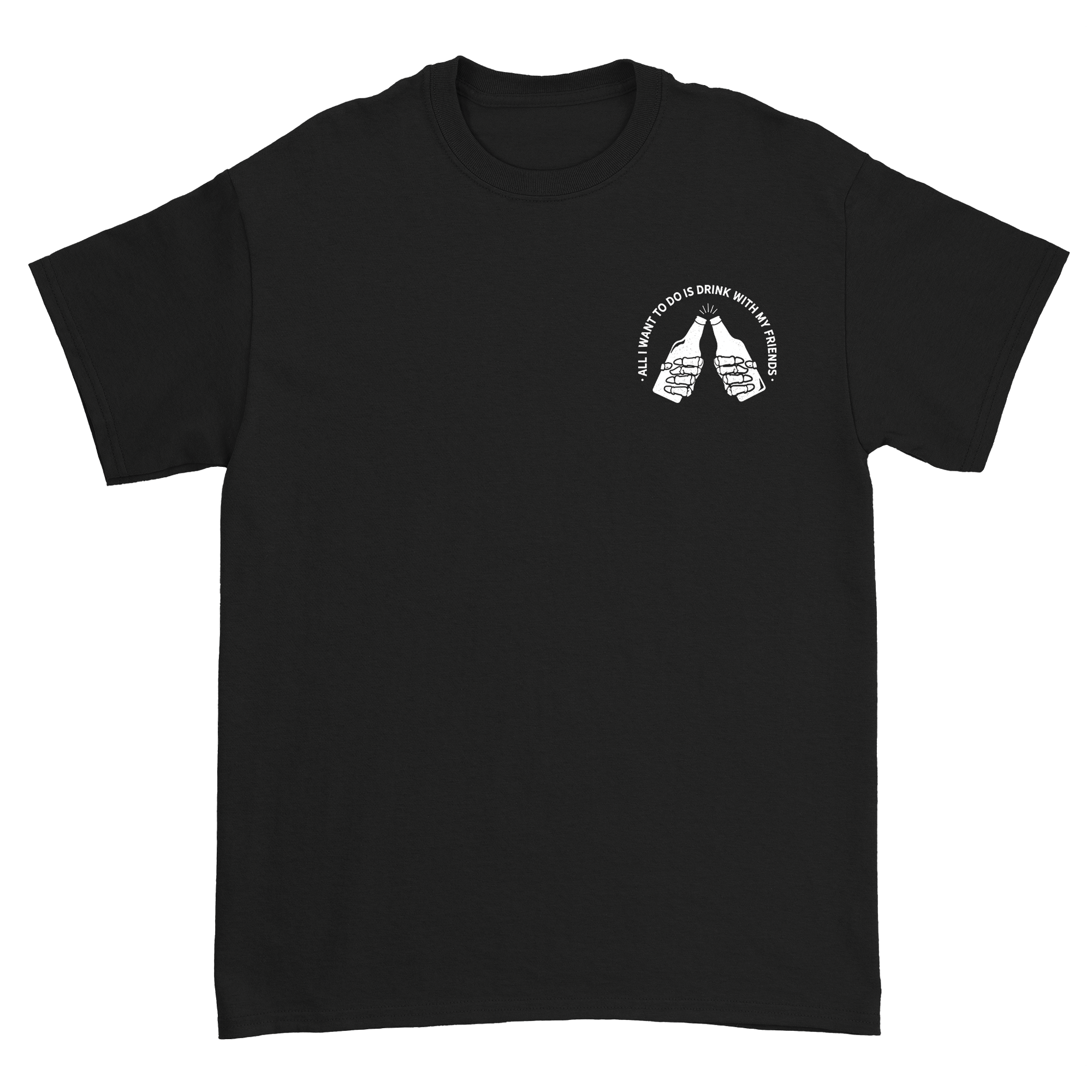 Lakeview - Skeleton Hands Black T-Shirt
