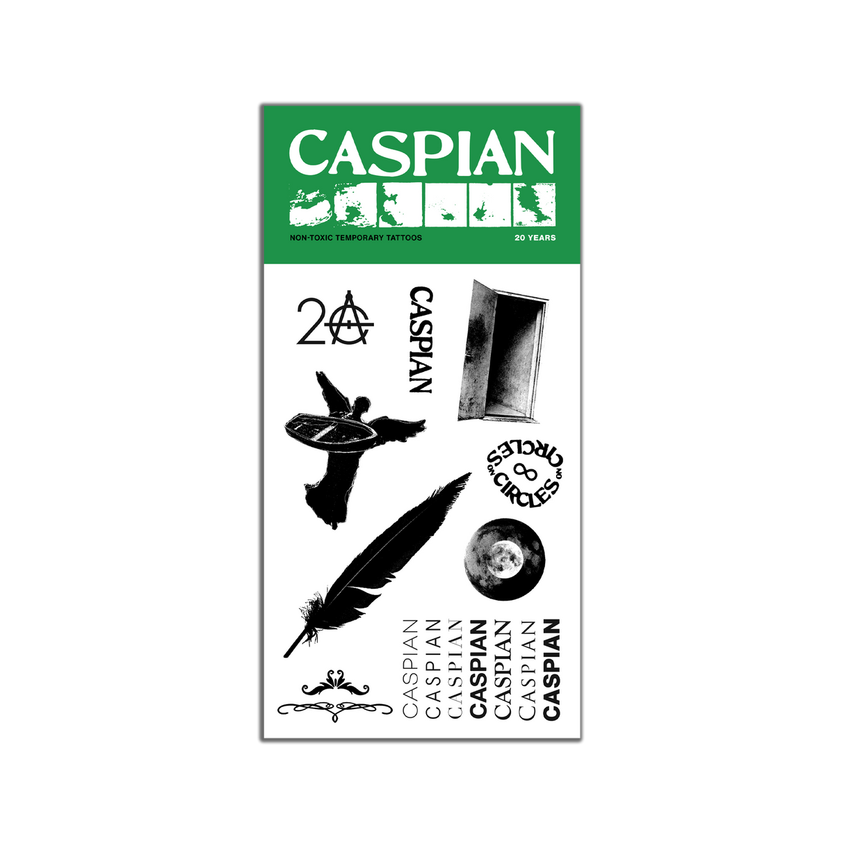 Caspian - Temp Tattoo Sheet Pack