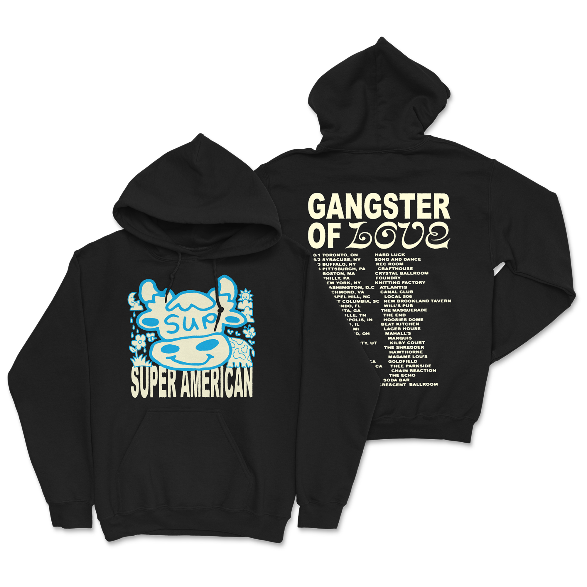 Super American - Tour Dates Hoodie