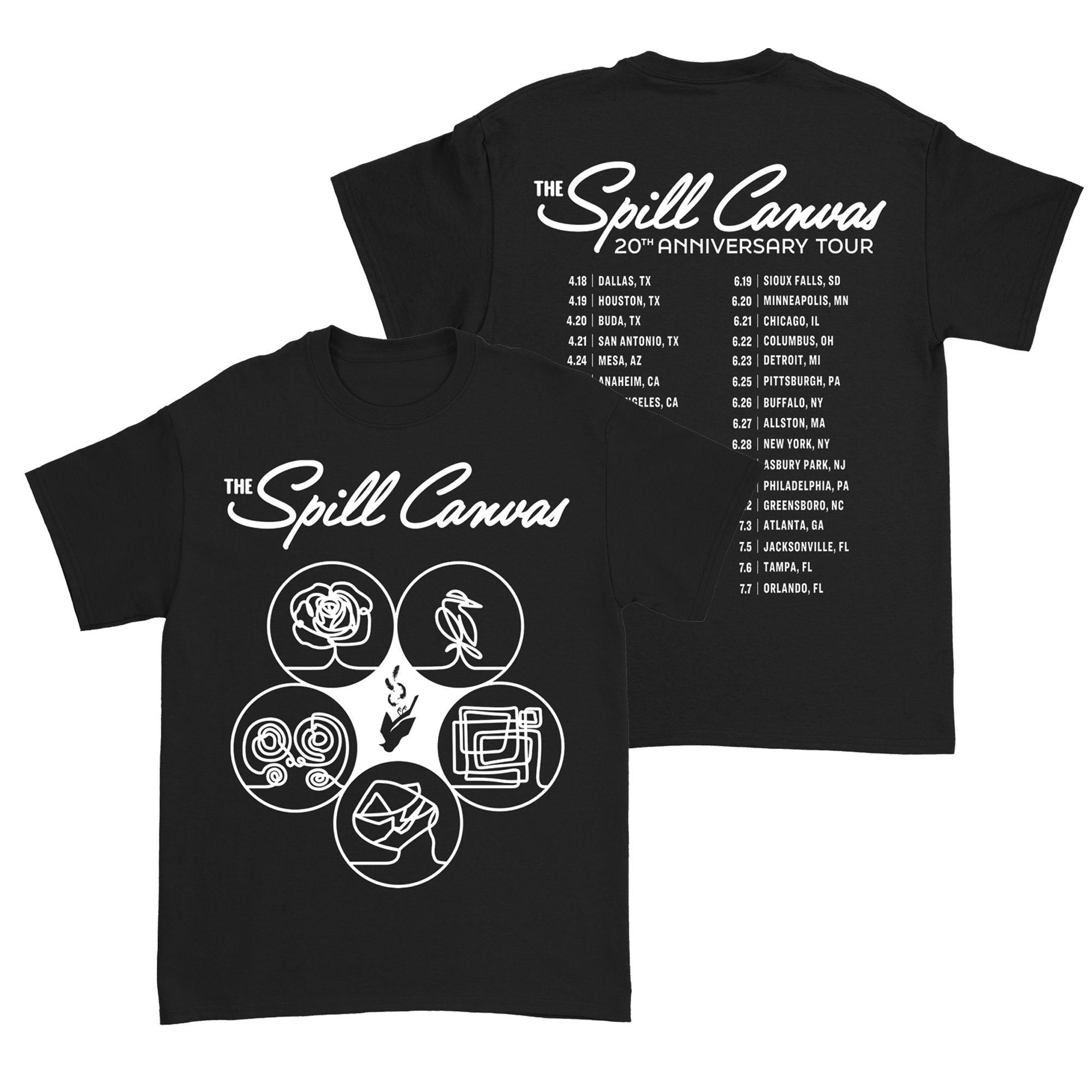 The Spill Canvas - Tour Tee