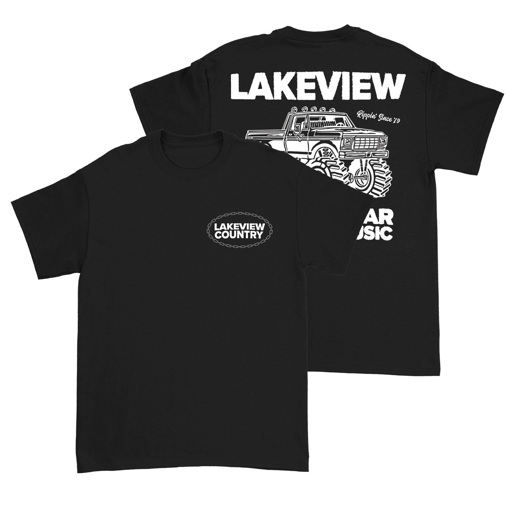 Lakeview - Truck Black T-Shirt