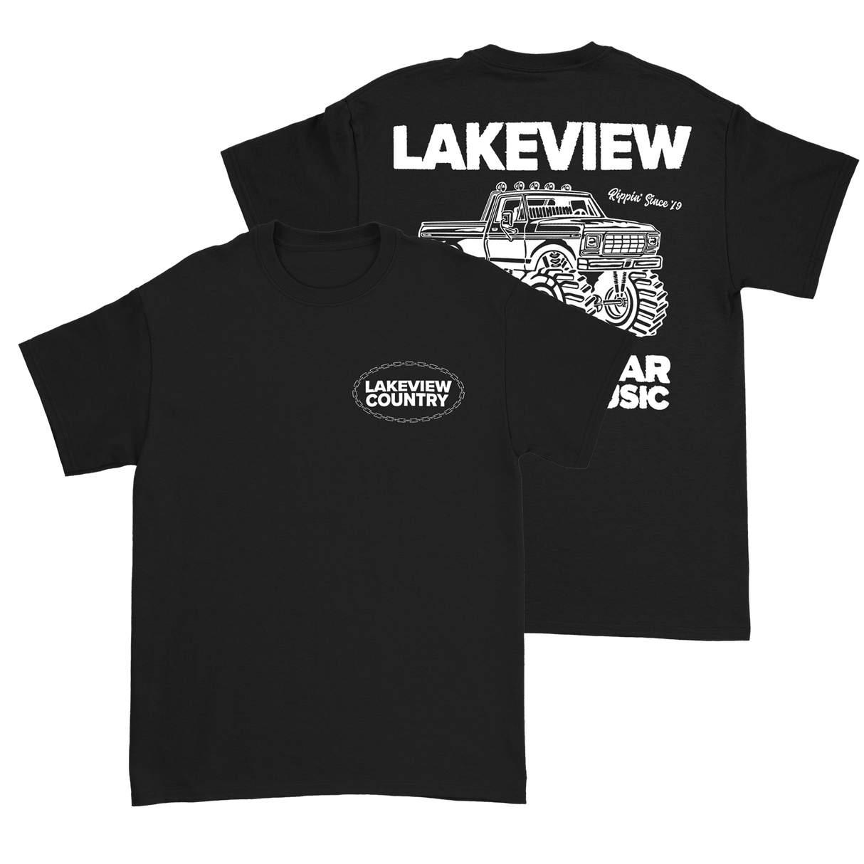 Lakeview - Truck Black T-Shirt