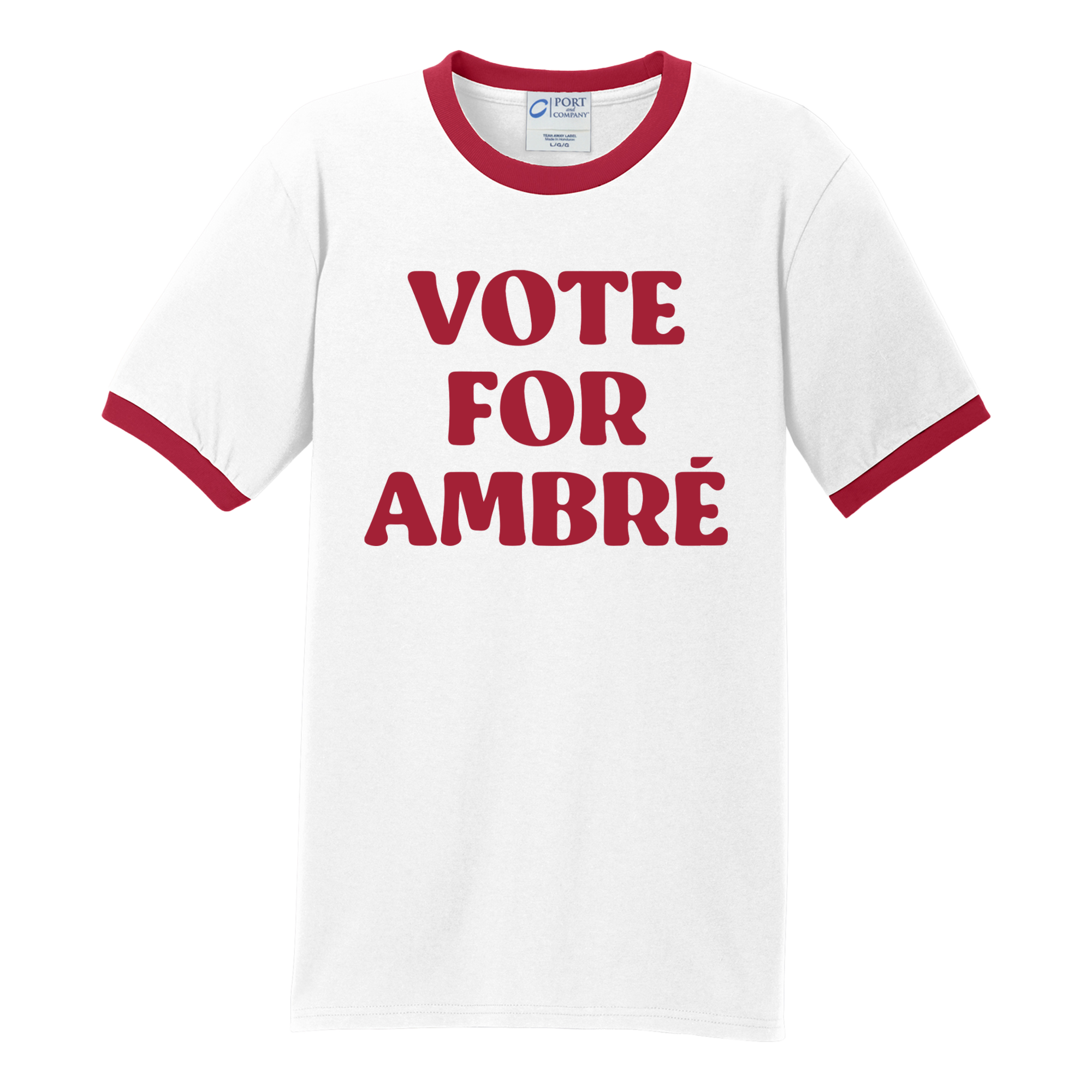 Ambré - Vote for Ambré White Ringer Tee (Pre-Order)