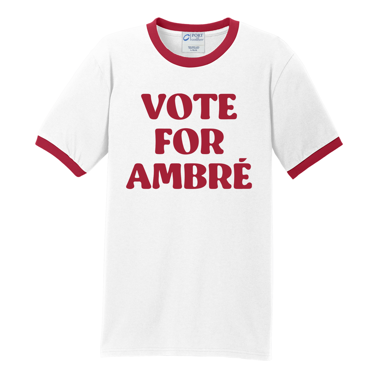 Ambré - Vote for Ambré White Ringer Tee (Pre-Order)