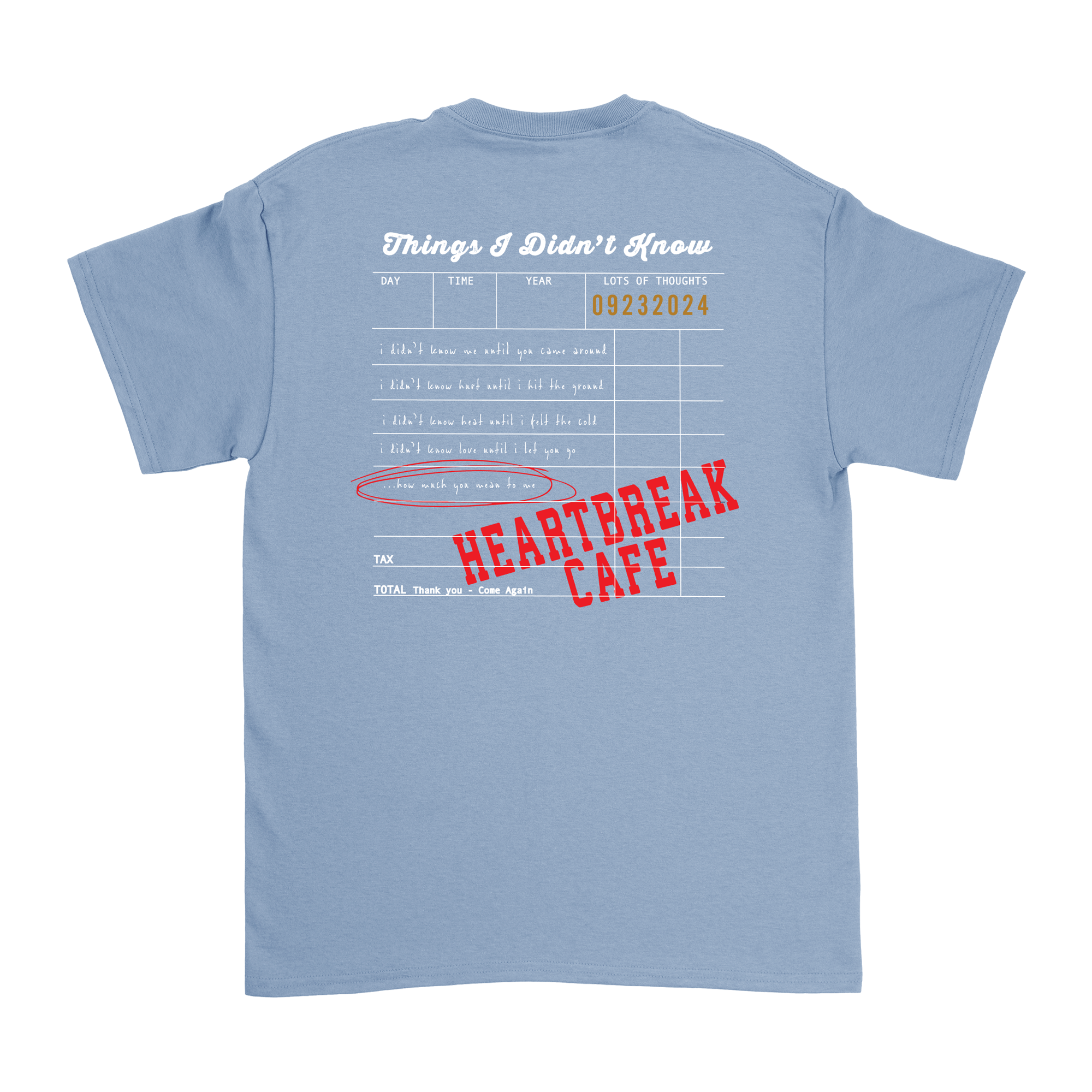 Dalton Mauldin - Heartbreak Cafe T-Shirt (White Print)