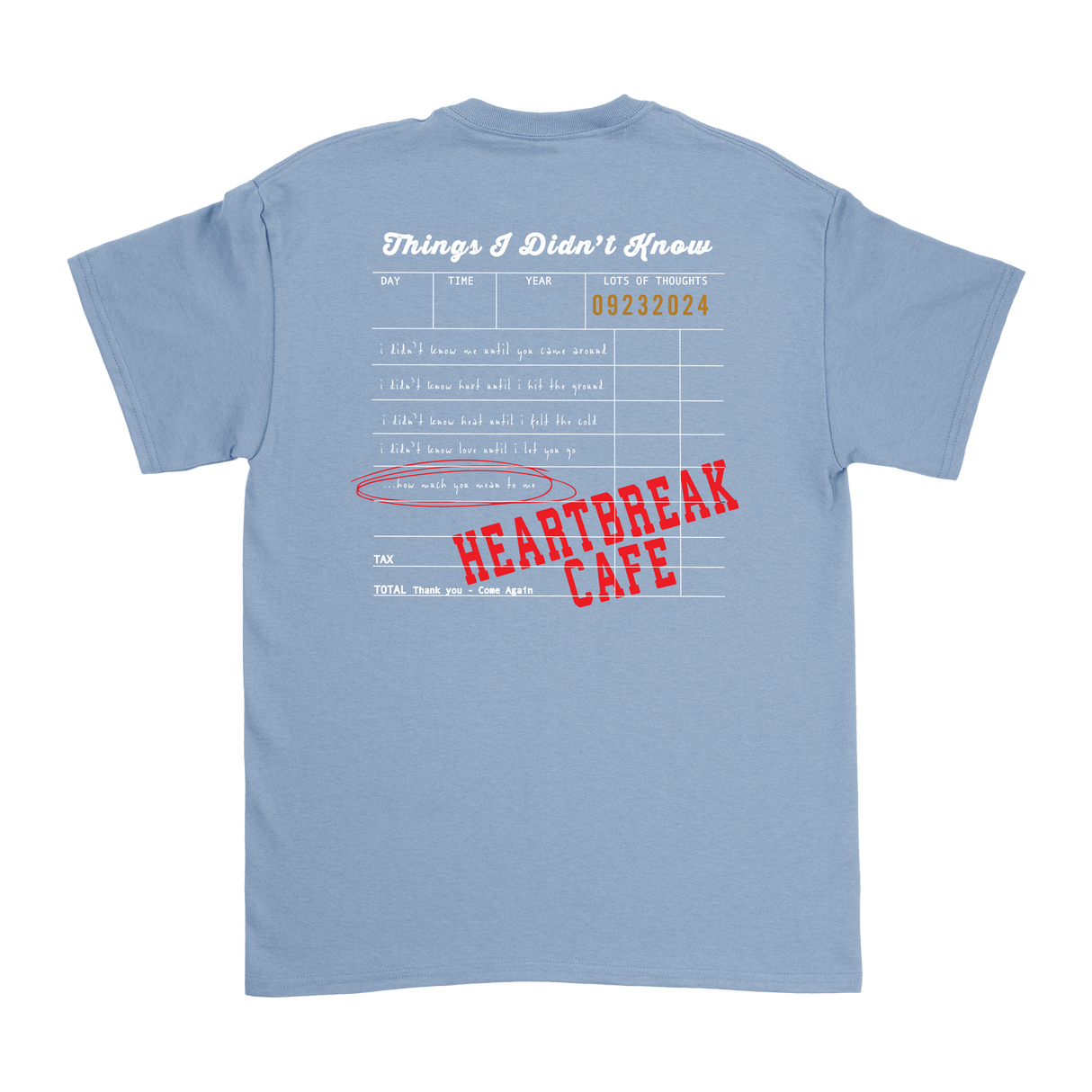 Dalton Mauldin - Heartbreak Cafe T-Shirt (White Print)